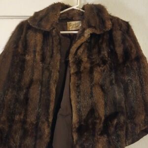 VINTAGE MINK CAPE OR STOLE WITH MINK MUFF AND OTHER ACCESSORY?
